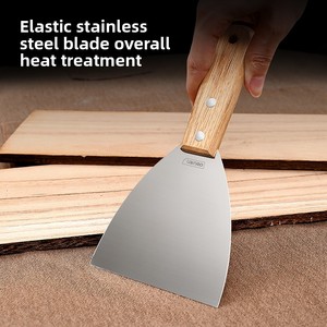 Deli Chất Lượng Cao Công Cụ Thép Không Gỉ Putty Dao Làm Sạch Lưỡi Scraper Đa Năng Gỗ Xử Lý - Product Image 4