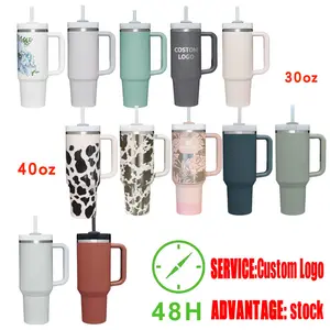 Custom Logo Factory Wholesale 40oz Bingba Cup Second Generation Stainless Steel Thermos and Cold Proof Mugs with Handle