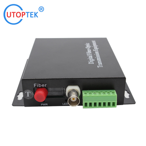 Convertidor de vídeo de fibra analógica de 1 canal Transmisor y receptor de datos de audio y vídeo coaxial con Red IP - Product Image 2