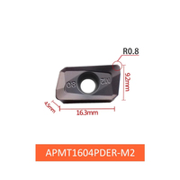 Plaquettes de fraisage en carbure APMT1135 APMT160408, inserts de fraise CNC en carbure cémenté APMT1135PDER APMT1604PDER pour avance rapide