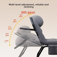 Lit pliant moderne en métal portable avec batterie intégrée pour le bureau, l'extérieur et le salon - Design multifonctionnel et gain de place