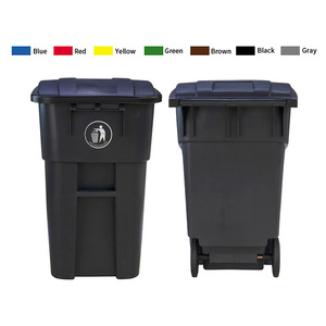 热卖回收120l 240l垃圾桶废旧垃圾轮式塑料户外垃圾垃圾箱 - Product Image 2