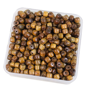 Cuentas de sándalo en forma de barril de 5x6 mm, cuentas redondas sueltas para hacer pulseras, accesorios de joyería DIY. - Product Image 4