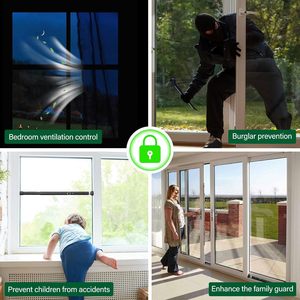 Barre <span class=keywords><strong>de</strong></span> sécurité pour porte coulissante et serrures <span class=keywords><strong>de</strong></span> fenêtre, lot <span class=keywords><strong>de</strong></span> 2, verrou <span class=keywords><strong>de</strong></span> sécurité enfant réglable pour appartement/terrasse (17-50 pouces), installation par vis - Product Image 4