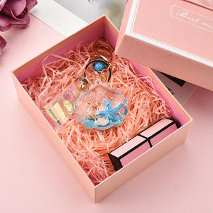 Porte-clés en acrylique scintillant avec étoile de mer et coquillage, en cuir, laser magique, pendentif porte-clés - Product Image 6