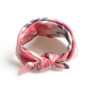 Doe Pet Verstellbares Weiches Hundehalstuch mit Britischem Karomuster und Schleifenband - Product Image 3