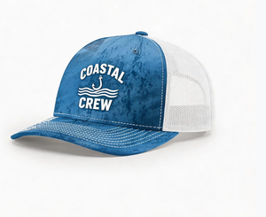 หมวกเบสบอลแบบโค้ง 6 แผง ลายพรางแบบกำหนดเอง หมวกแก๊ปตาข่ายผ้าฝ้ายลายพรางแบบ Snapback Richardson 112 หมวก Trucker พร้อมแผ่นหนัง - Product Image 6