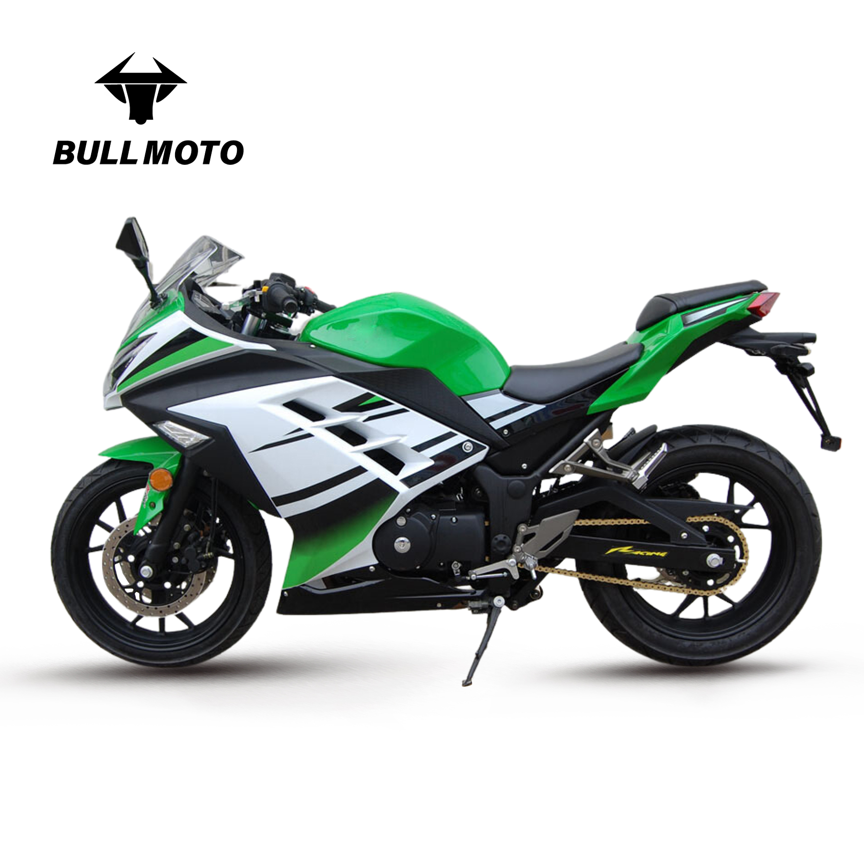 Kawasaki Ninja Streebike Sepeda Motor Balap, Sepeda Motor Sport Berat, Knalpot Gas Lainnya, Sepeda Motor Balap Jalanan Bensin Antik