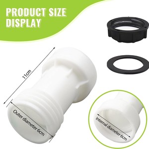 Raccord d'extension pour réservoir IBC S60 X 6, adaptateur anti-fuite en plastique pour conteneur de 40 pieds - Product Image 5