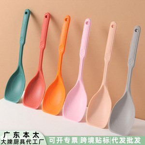 Spatule-cuillère en silicone résistante à la chaleur, antiadhésive, outil de cuisine pour faire sauter, réutilisable - Product Image 3