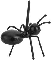 12 pièces de cure-dents à fruits, fourchettes à dessert, mini-fourchettes à nourriture pour fourmis en plastique noir créatives et adorables, décoration de maison mignonne, pics de fête