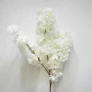 높은 품질 높은 사양 가짜 벚꽃 가지 나무 인공 벚꽃 가지 웨딩 장식