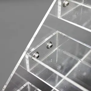 Présentoirs à cigarettes en acrylique transparent à 6 niveaux personnalisés Présentoir de comptoir pour cigarettes