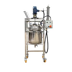 Réacteur de cristallisation en acier inoxydable double couche, chauffage électrique de laboratoire, distillation haute pression, agitateur - Product Image 1