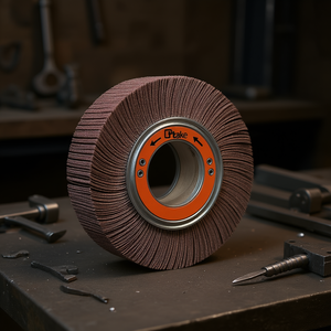 Ttake Abrasive Cloth Flap <b>Wheel</b> 200x50x54 Mm With Hole For Metal <b>Grinding</b> - Product Image 3