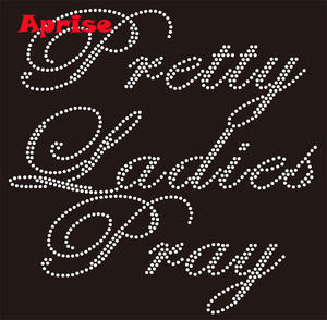 À <span class=keywords><strong>Dieu</strong></span> soit la <span class=keywords><strong>gloire</strong></span> strass transfert de chaleur fer sur motif de chaleur strass personnalisé - Product Image 6