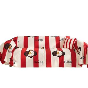 Funda de Sofá con Diseño de Cachorro, Modular, Cobertura Total, Antideslizante, Patrón de Dibujos Animados, Fibra de Poliéster, Protector de Muebles para Sala de Estar - Product Image 2