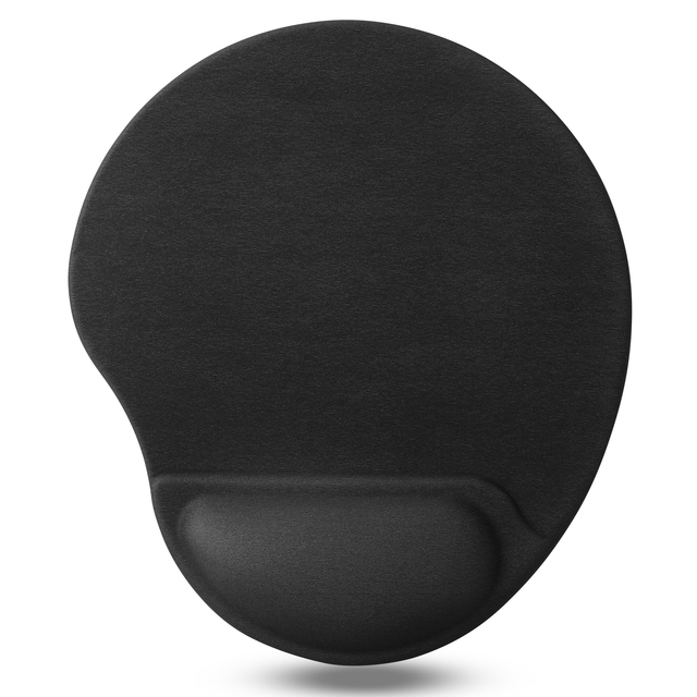 Ergonomic Black Simplicity Cartoon Sublimation Printed 3D Gel Wrist Rest Mouse Pad 245x225mm Water Resistant Scratch Proof Stock