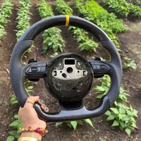 Volant de direction de voiture pour Audi A1 A3 A4 A5 A6 B8 B8.5 B9 C6 C7 Q3 Q5 Q7 S3 S4 S5 S6 S7 RS3 RS4 RS5 RS6 Volant en fibre de carbone
