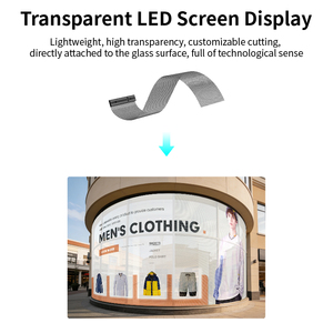 Film LED transparent, écran personnalisé P2.5 P3.9 P20, affichage flexible haute luminosité couleur pleine - Product Image 4