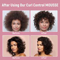 Mousse Coiffante IMMETEE pour Boucles Définies, Hydratante, Anti-Frisottis, Marque Privée Personnalisée, Mousse Coiffante Non Écaillante