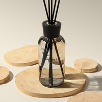 Diffuseur de parfum en roseau de haute qualité, écologique, personnalisé, luxueux, 500 ml, 1000 ml, parfum frais, bouteille en verre rouge, décoration intérieure