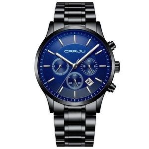 Montre Chronographe de Luxe Classique pour Homme, 3 Sous-Cadrans, 6 Aiguilles, Affichage 24H, Lumineuse, Étanche, à Quartz, Affichage de la Date - Product Image 6