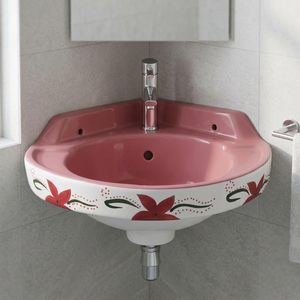 Black round wash basin hotel home pedestal basin wash basin with overflow free standing sink bathroom ceramic single hole hotel - Product Image 4