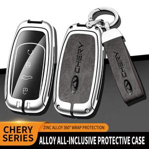 Funda de aleación de Zinc y cuero para llaves de coche, accesorios de llavero remoto para Chery Tiggo 7 Tiggo 8 Pro 8 Plus, Arrizo 5 - Product Image 2