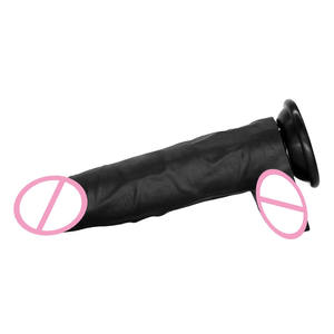 Pene Artificial de silicona líquida, juguetes de masturbación femenina, consolador negro realista enorme, consolador Suave Gigante fino para mujer - Product Image 2
