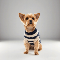 Vente en gros de pulls personnalisés de luxe pour chiens classique mignon coupe-vent chaud Jean OEM/ODM vêtements imprimés pour animaux de compagnie de festival meilleure vente pour animaux de compagnie