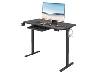 Bureau debout modulaire automatique moderne en acier inoxydable avec tiroir utilitaire, montage facile pour usage professionnel
