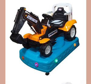 De Beste Kwaliteit Plastic Kindermunt Swing Game Machine In De Auto Graafmachine Speelgoed Modellering Muntautomaat Graafmachine - Product Image 3