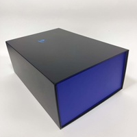 Boîte rigide à rabat mat givré avec vernis UV sélectif et estampage à chaud de luxe pour l'emballage électronique haut de gamme