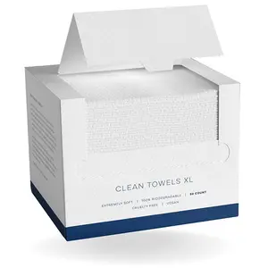 Clean towel xl cotton face towel disposable rayon cotton eco friendly biodegradable face wipes clean skin clean towels xl
