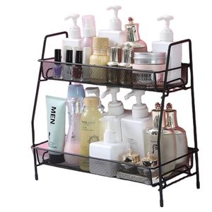 Organizador de Accesorios de Baño de Metal de 2 Niveles para Encimera - Product Image 1