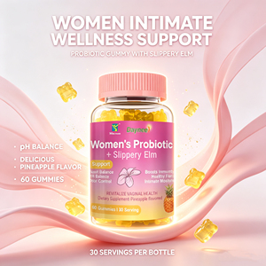 Gomitas Probióticas de Olmo Rojo para Mujeres, para Apoyar el Equilibrio del pH, la Salud Digestiva y el Sistema Inmunológico, Suplemento Dietético, Marca Privada OEM - Product Image 3