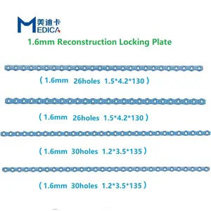 獣医整形外科チタン骨インプラント1.62.4 3.2 4.0mm再構築ロッキングプレート