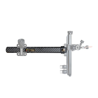 Sanlida X10 II - Visée pour arc classique - 9 pouces - Construction légère en carbone et aluminium - Tir de précision sur cible