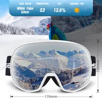 Leonlion — lunettes de ski professionnelles, lunettes de sport chinoises, anti-buée, protection UV 100% OTG sur le sol, tendance, 09