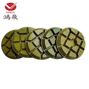 <span class=keywords><strong>3</strong></span> polegadas (80mm) Metal Bond Concreto Polimento Pad 10 milímetros Grosso Piso Disco de Moagem, Seis Hélice Quadrado do Meio Design - Product Image 3