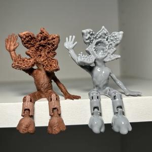 XR Strange Story Figura de Cristal Articulada de Demogorgon, Monstruo con Forma de Flor, Adorno de Escritorio con Poses Flexibles - Product Image 1