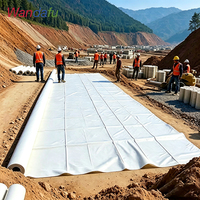 Tissu géotextile perméable, toile filtrante de drainage, séparation du sol, stabilisation pour le contrôle de l'érosion des sous-sols routiers, construction