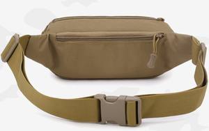 Unisex spor bel çantası çok fonksiyonlu su geçirmez cep telefonu için fermuarlı çanta Oxford malzeme renkli desen açık - Product Image 4