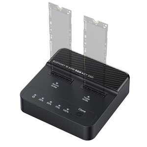 HPE <b>NVMe</b> Dual Disk Enclosure <b>M</b>.<b>2</b> Docking Station 20Gbps Type C Clone Support For External <b>SSD</b> Storage - Product Image 5