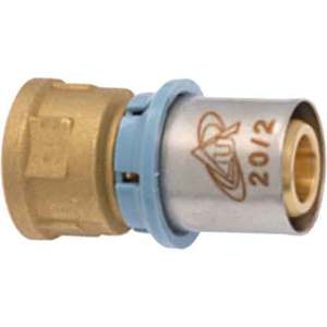 Connecteurs droits femelles DELTA 40X1 \ "1/4 \" Matériau en cuivre polypropylène haute pression pour raccorder des tuyaux BSP lisse - Product Image 1