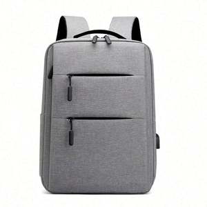 Custom Logo Unisex Oxford Polyester Laptop <b>Backpack</b> Zipper Anti-Theft USB Port 20-39L Capacity Business School Travel Letter - Product Image 2