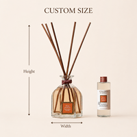 Coffret Cadeau Diffuseur de Roseaux Écologique Personnalisé en Gros OEM 100ml avec Bouteille de Recharge Parfum Jasmin Marque Privée