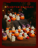 Bougie parfumée en forme d'alien pour Halloween, cire de soja, décoration créative d'ambiance, cadeau personnalisé fait à la main, petit souvenir