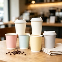 Gobelets en papier biodégradables à paroi simple, dorés, écologiques, recyclables, de qualité alimentaire, pour café chaud, vendus directement par l'usine chinoise